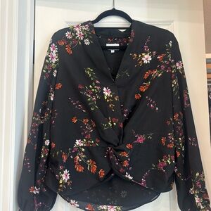 Heartloom Black Floral Blouse
